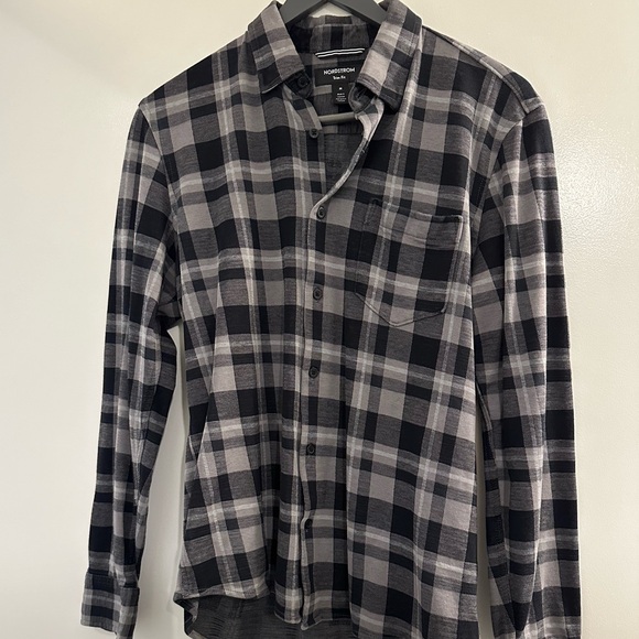 COPY - Nordstrom Brand men’s flannel shirt size medium. - Picture 1 of 3